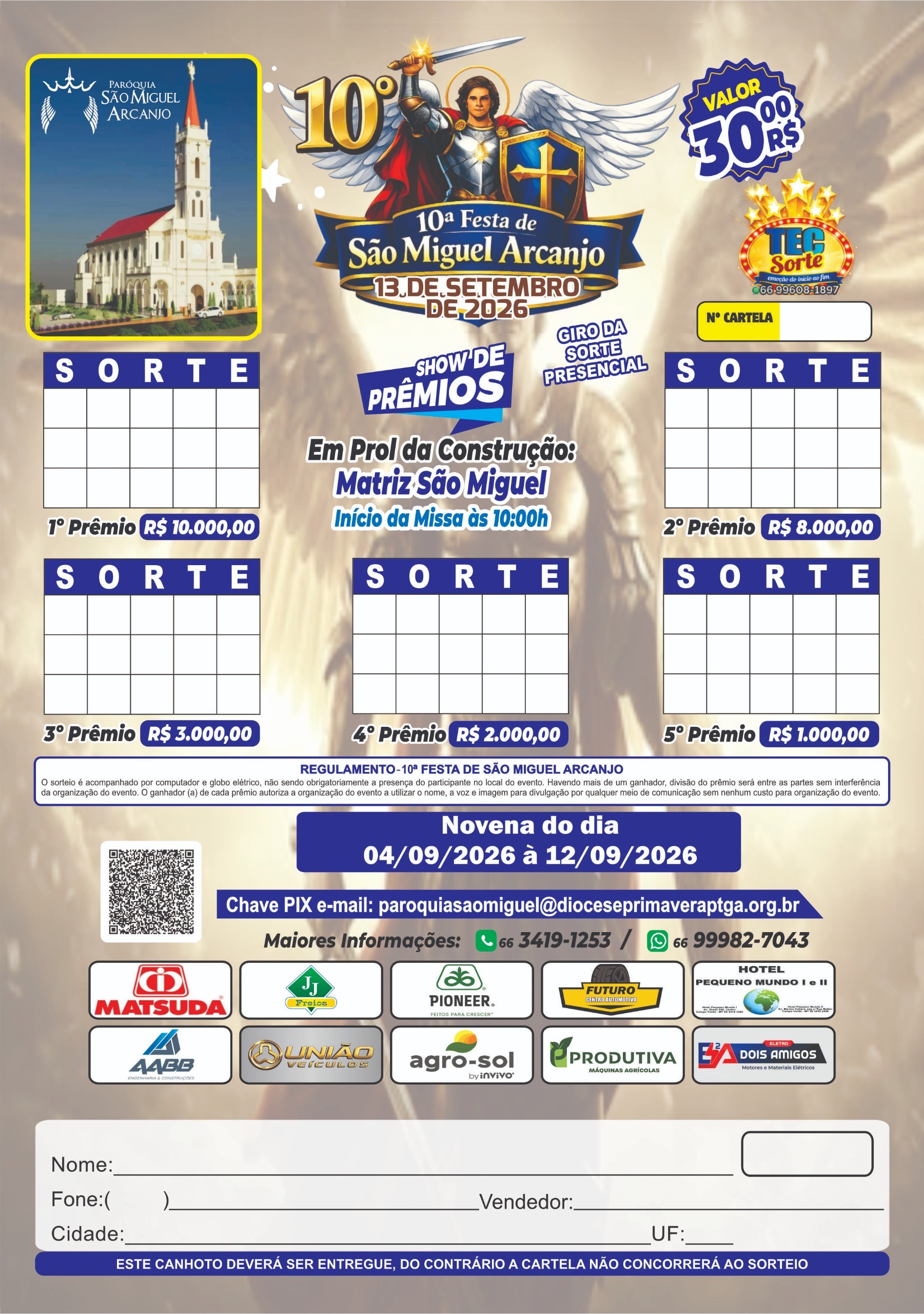 10ª Festa de São Miguel Arcanjo movimenta Campo Verde em setembro