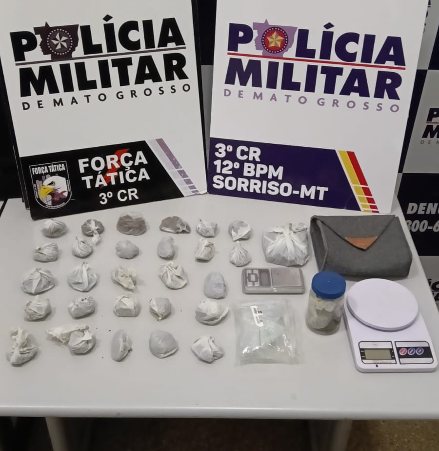 Adolescente e homem são detidos por tráfico em Sinop