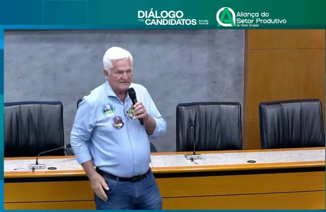 Antônio Galvan chora em sabatina e critica governo em MT