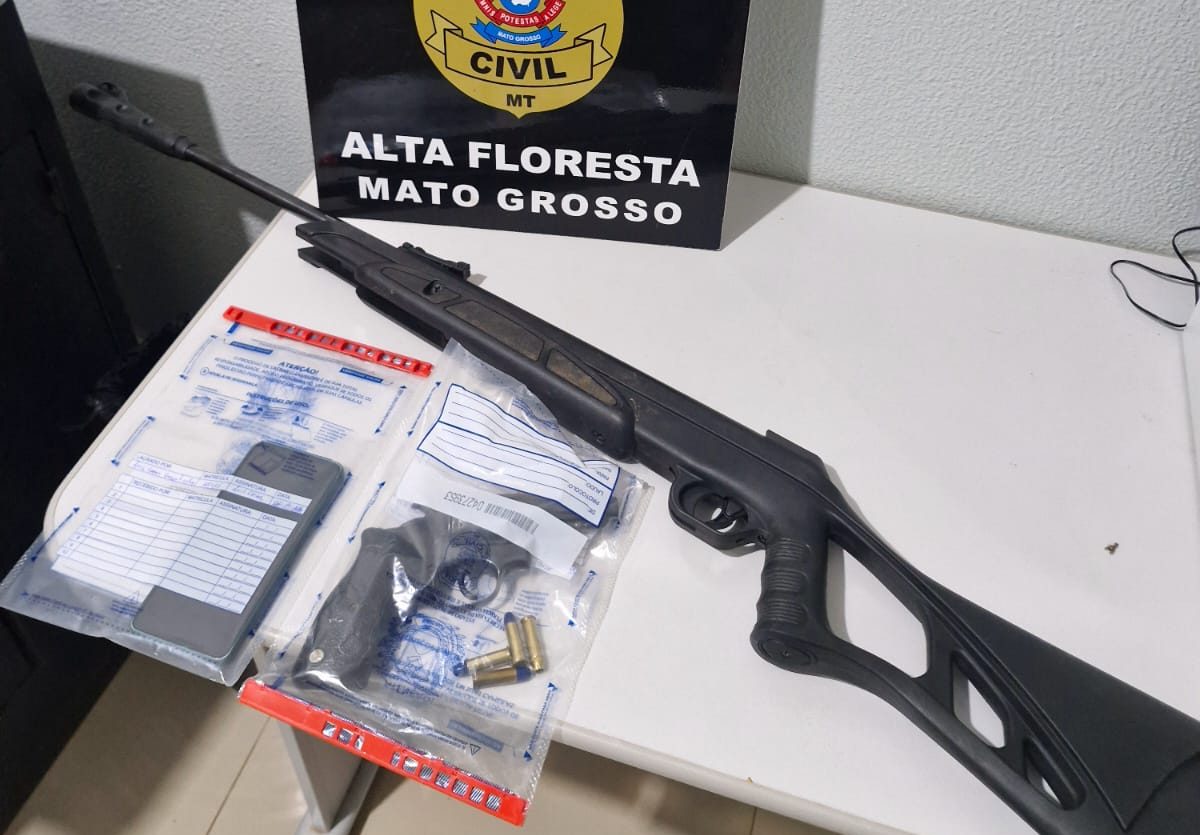 Armas apreendidas e mandados cumpridos em Alta Floresta