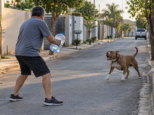 Ataque de pitbull solto assusta pedestre em Sorriso