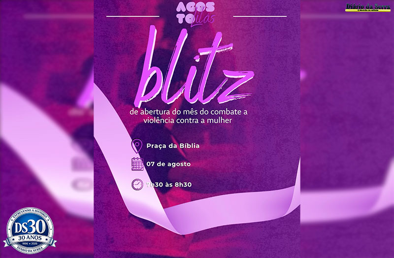 Blitz do Agosto Lilás ocorre nesta sexta em Tangará da Serra