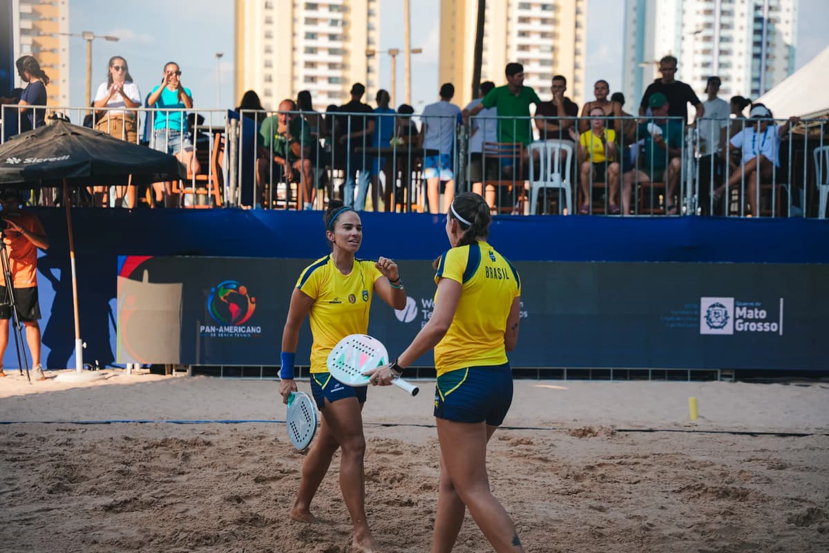 Brasil domina finais profissionais do Pan-Americano de Beach Tennis em MT