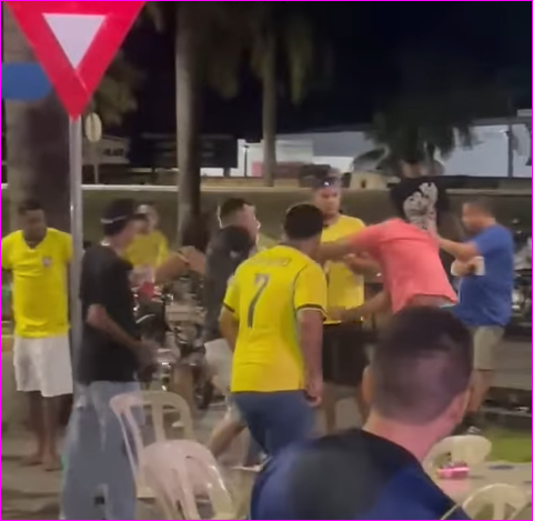 Briga após eliminação do Brasil termina em violência em Primavera