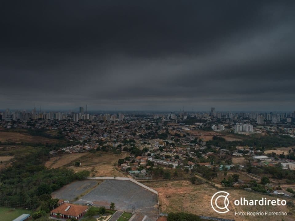 Calor de 38°C e temporais no feriado em Cuiabá