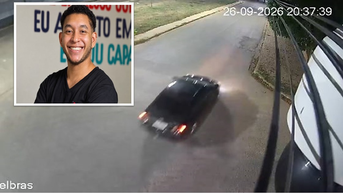 Câmeras flagram carro perseguindo moto de professor em Várzea Grande