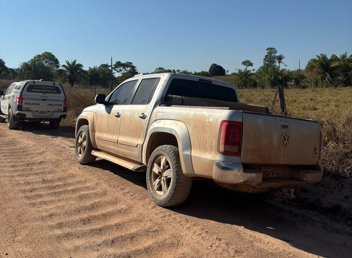 Caminhonete roubada em garimpo é recuperada em Nova Guarita