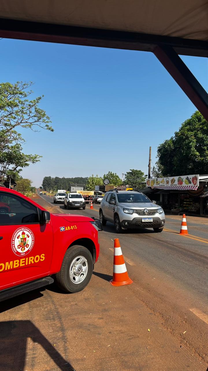 Campanha Rodovia Sem Fogo previne acidentes em Tangará da Serra