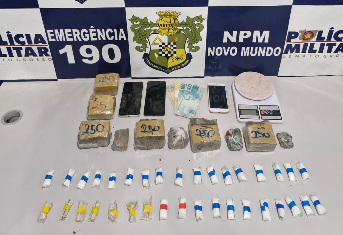 Casal é preso com drogas em Novo Mundo