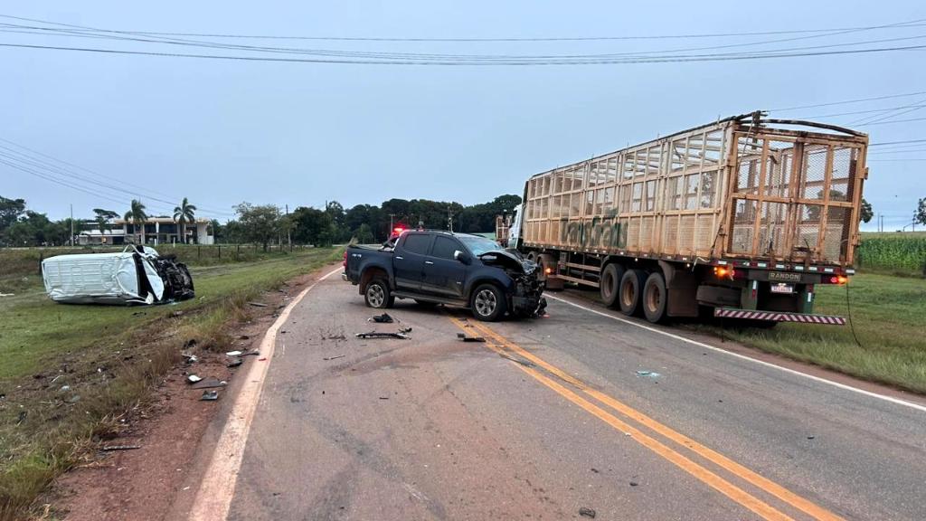 Cinco ficam feridos após batida na MT-140 em Campo Verde