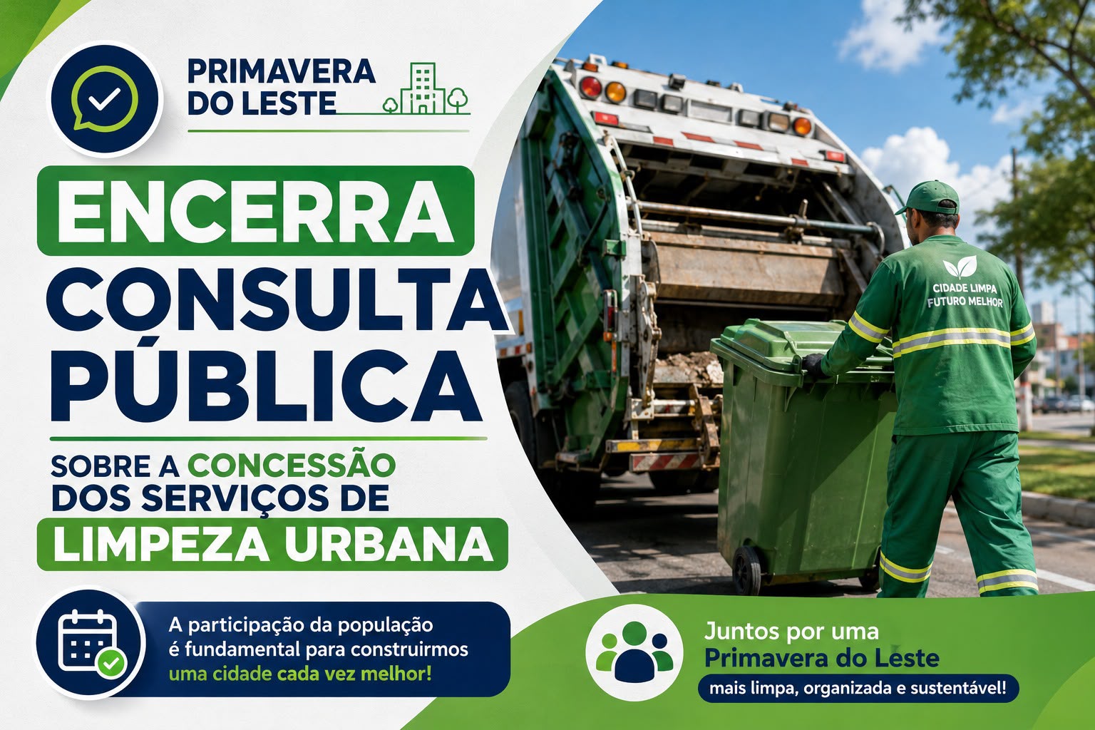 Consulta pública de limpeza urbana é encerrada em Primavera do Leste