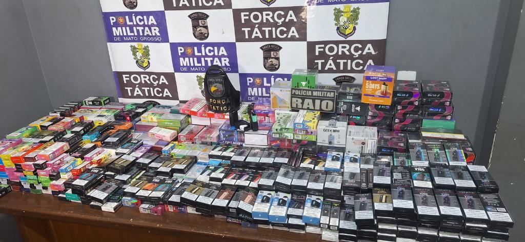 Contrabando de vapes leva trio à prisão em Rondonópolis