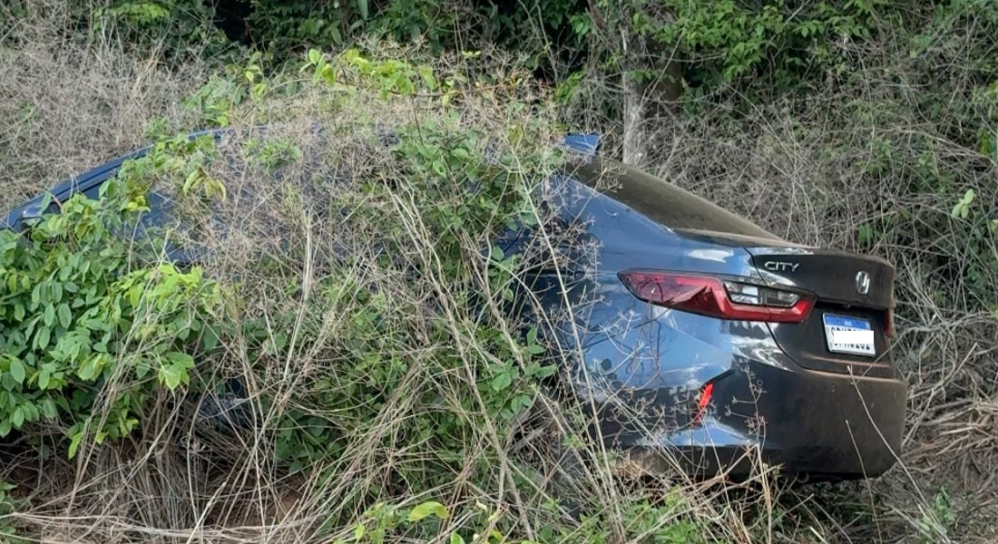 Drone da PM acha carro de mulher sequestrada em Sorriso