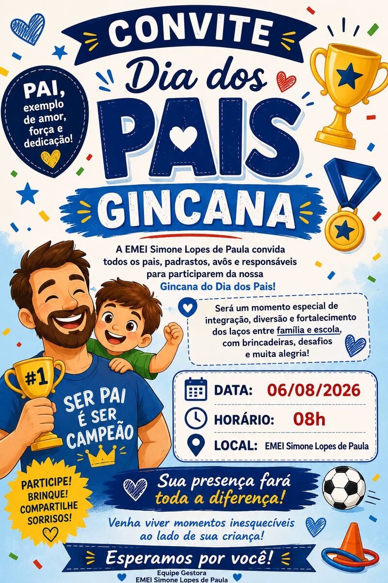 Escola de Água Boa realiza gincana em homenagem ao Dia dos Pais