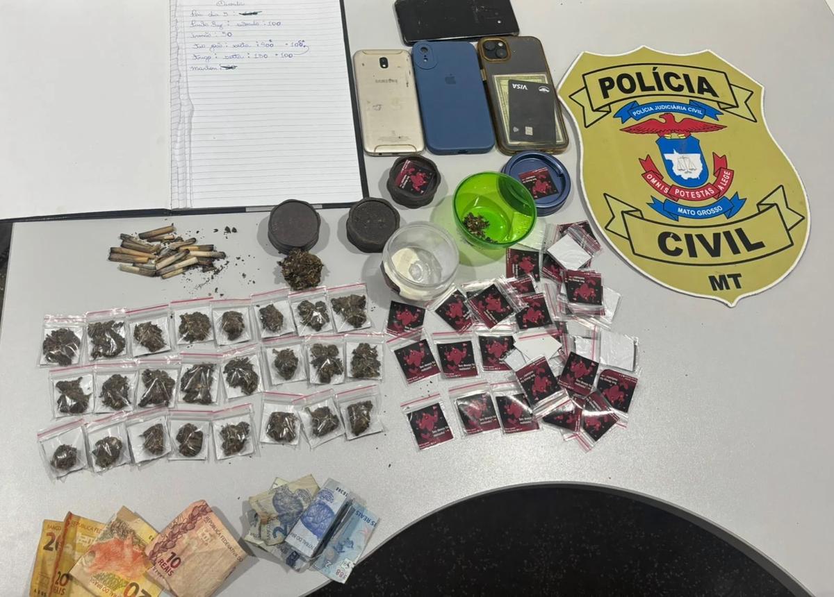 Faccionado é preso com drogas em Poconé