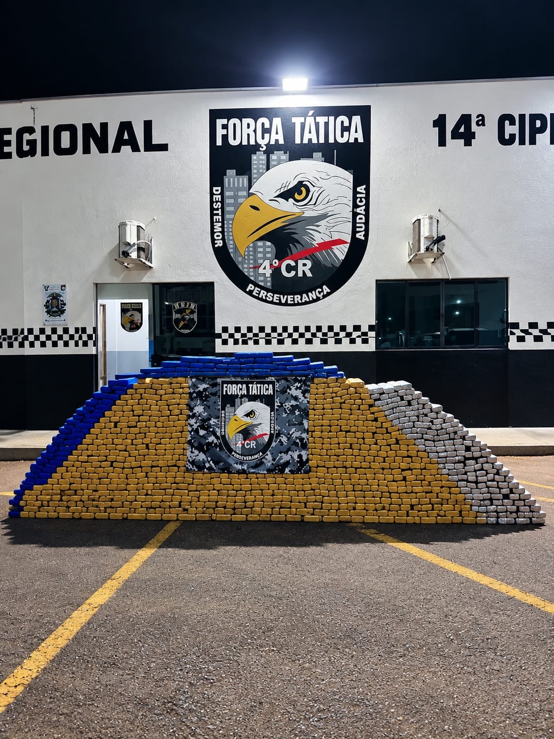 Força Tática apreende 1,3 tonelada de maconha em Rondonópolis