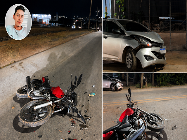 Grave acidente na Avenida Idemar Riedi deixa motociclista ferido em Sorriso