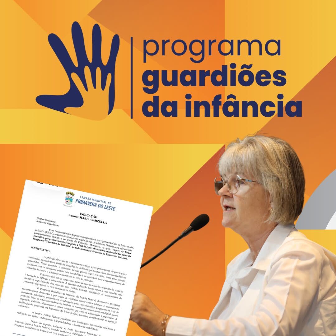Guardiões da Infância é sugerido para escolas em Primavera do Leste