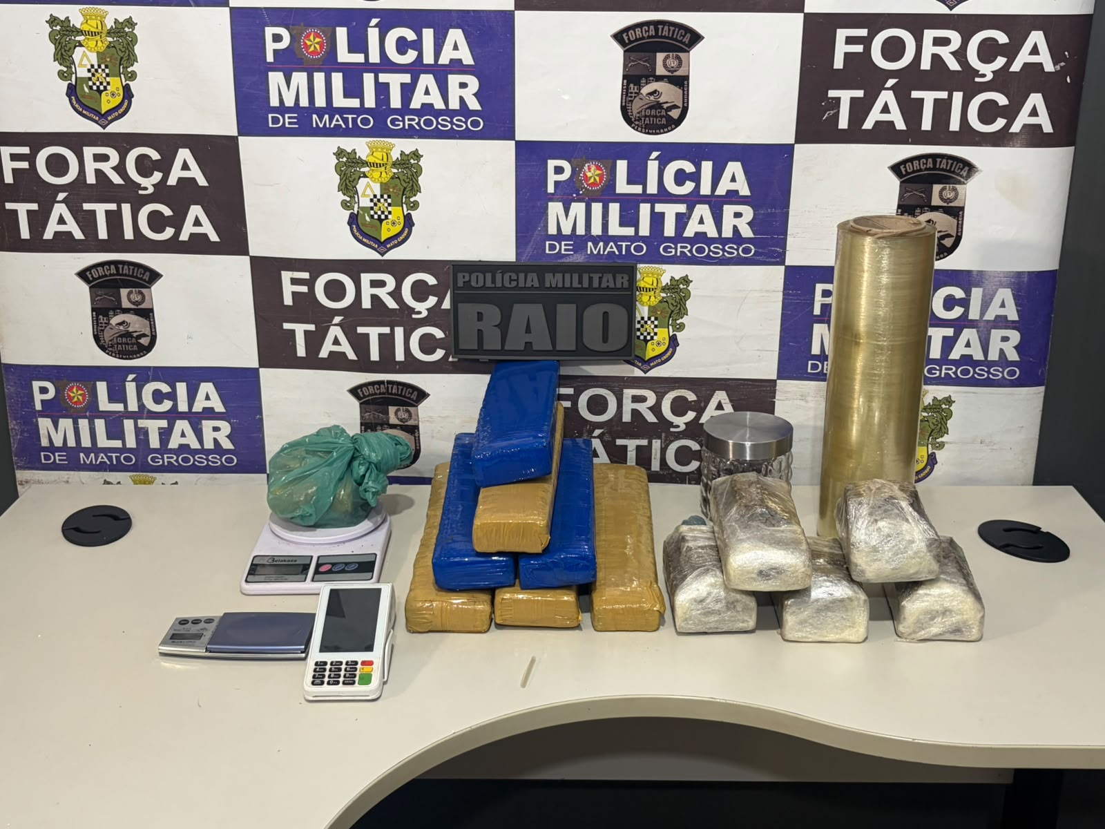 Homem com 11 kg de maconha é preso pelo Raio em Rondonópolis MT