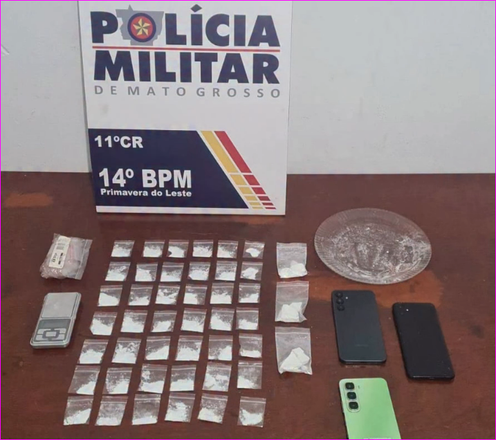Homem é preso por tráfico de cocaína após denúncia em Primavera
