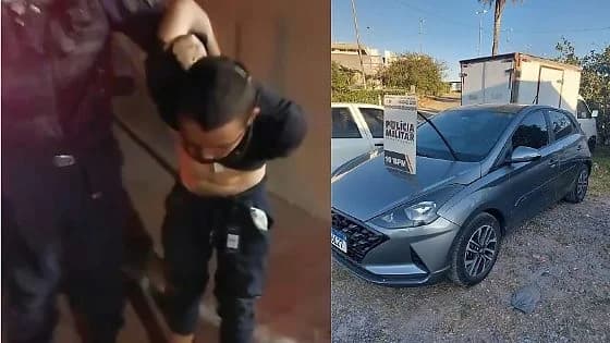 Homem pula de carro em movimento para escapar de facção em MT