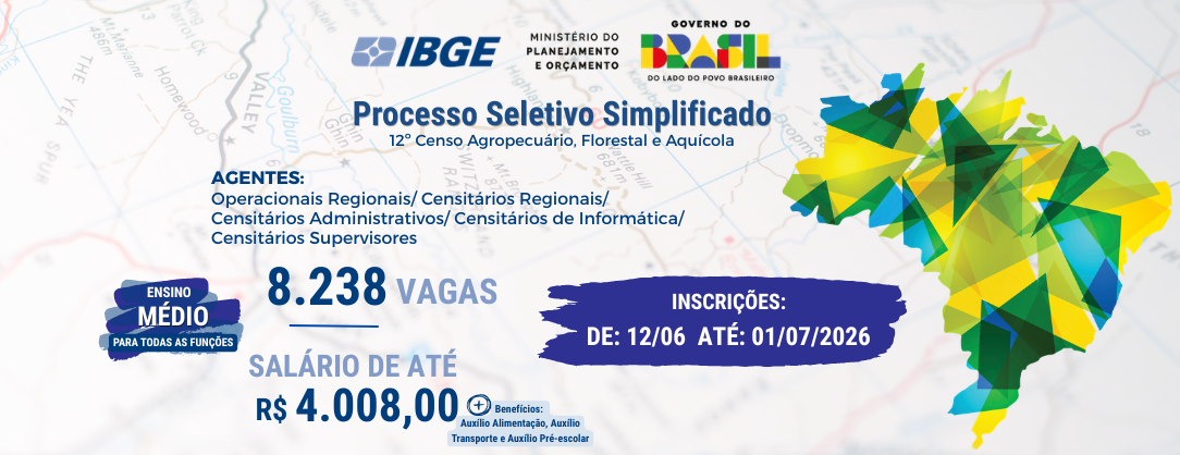 IBGE abre seleção com oportunidades em Primavera do Leste
