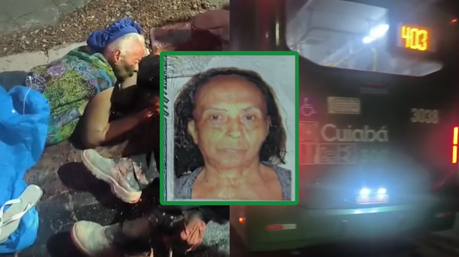 Idosa atropelada por ônibus em Cuiabá morre no HMC