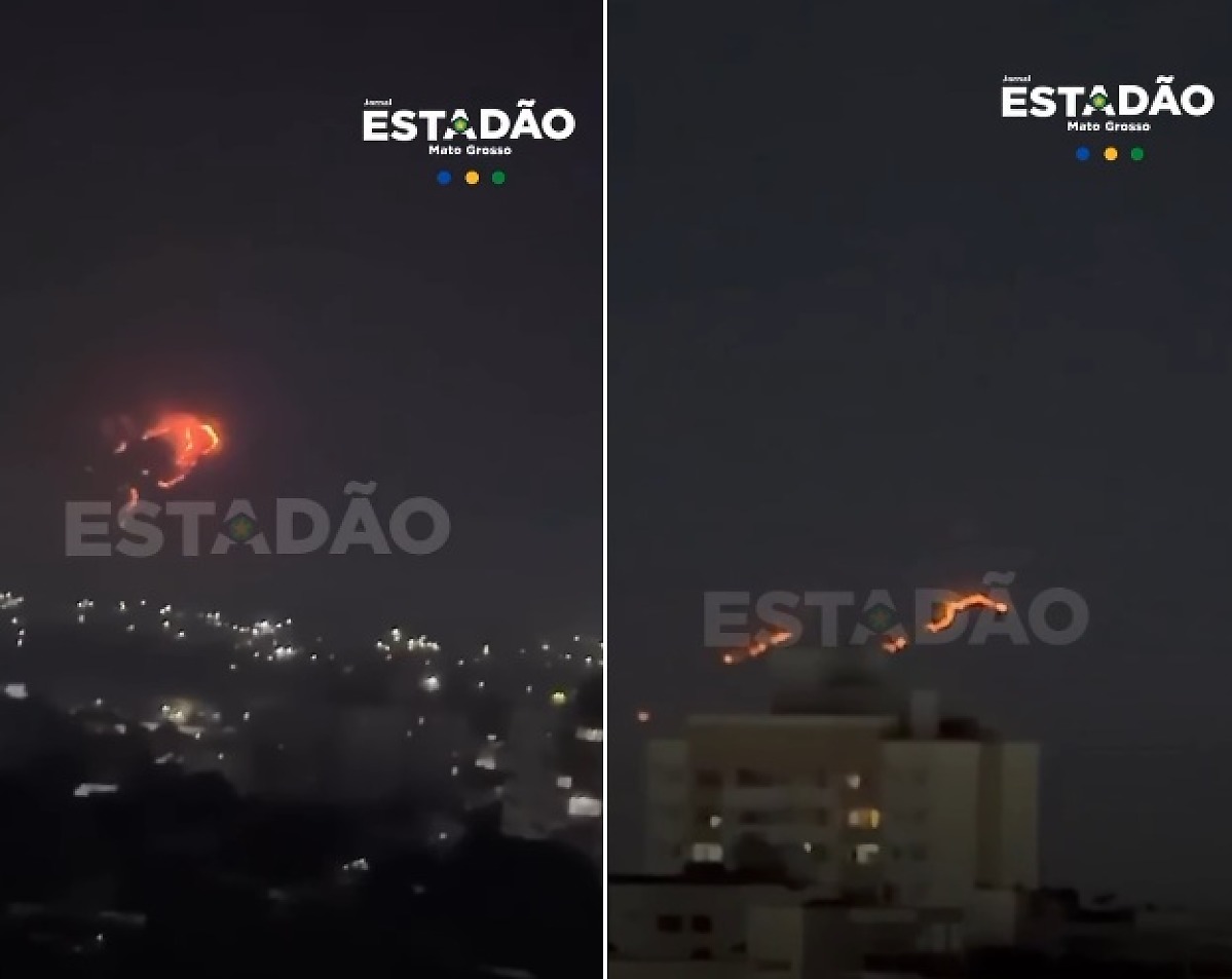 Incêndio atinge Morro de Santo Antônio em MT