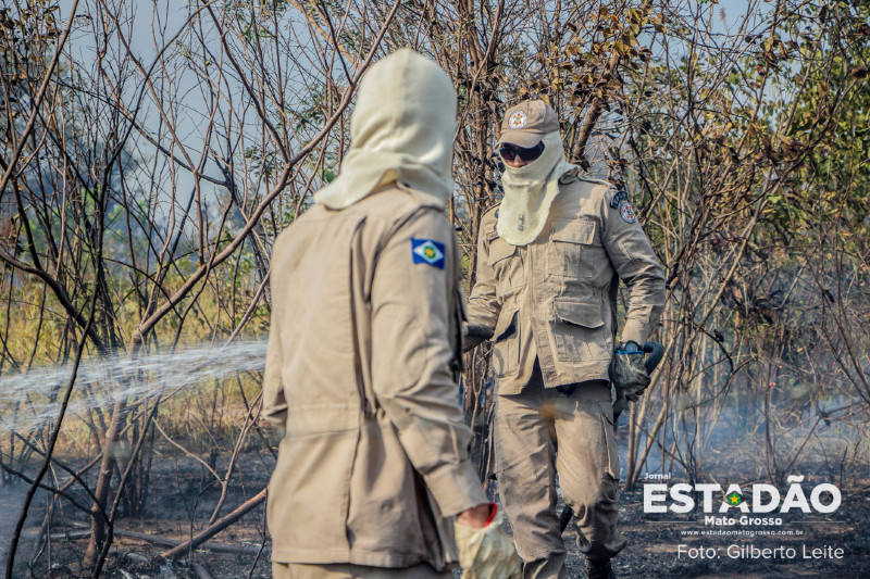 Incêndio em aterro sanitário mobiliza bombeiros em MT