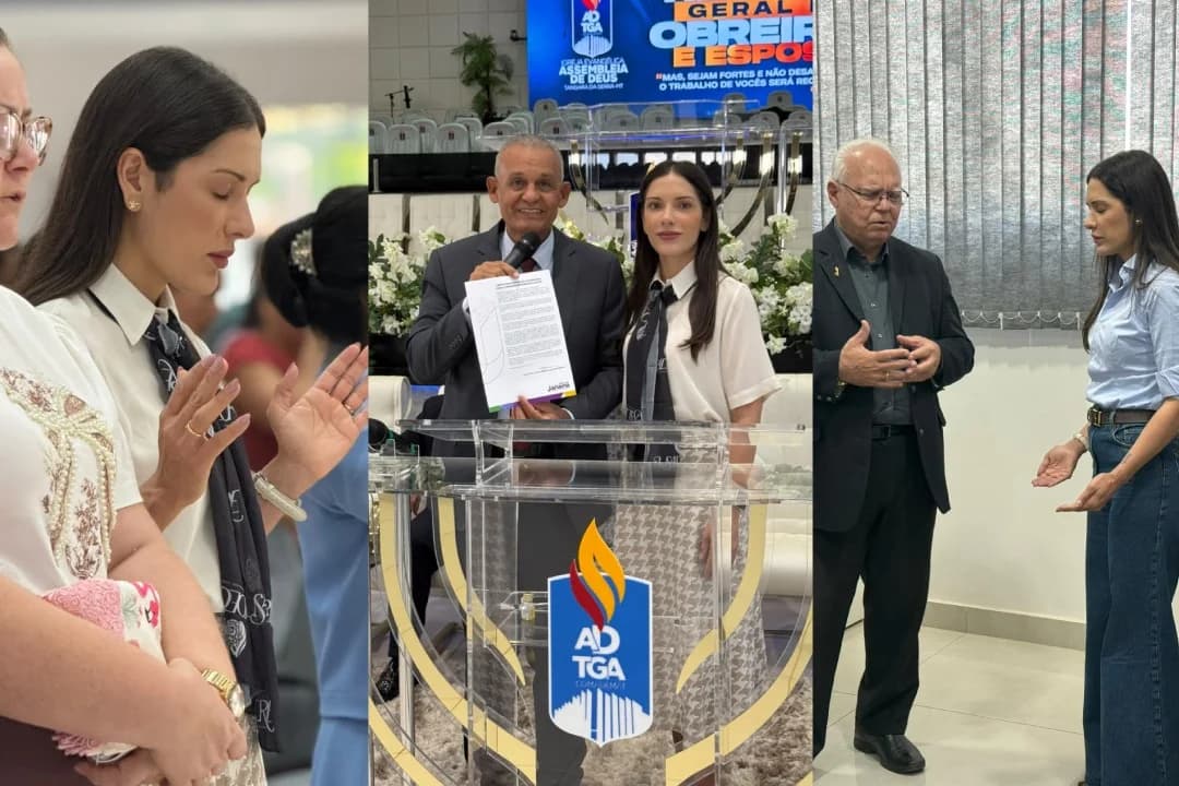 Janaina entrega carta de princípios a líderes da Assembleia de Deus em MT