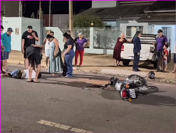 Jovem fica ferido após acidente na Avenida Florianópolis em Primavera
