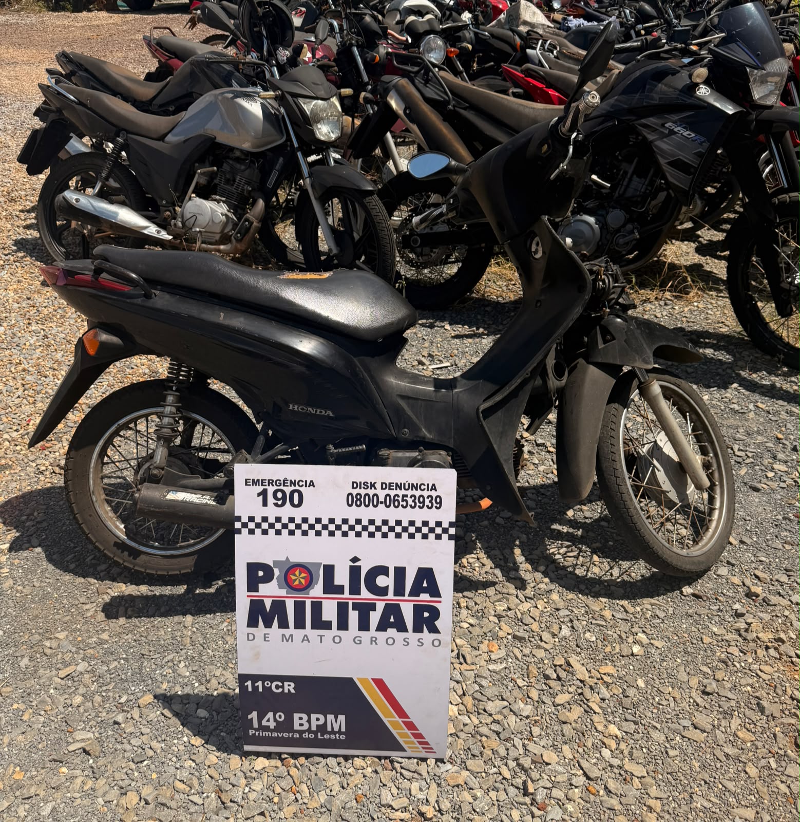 Jovem preso por embriaguez e moto adulterada em Primavera do Leste