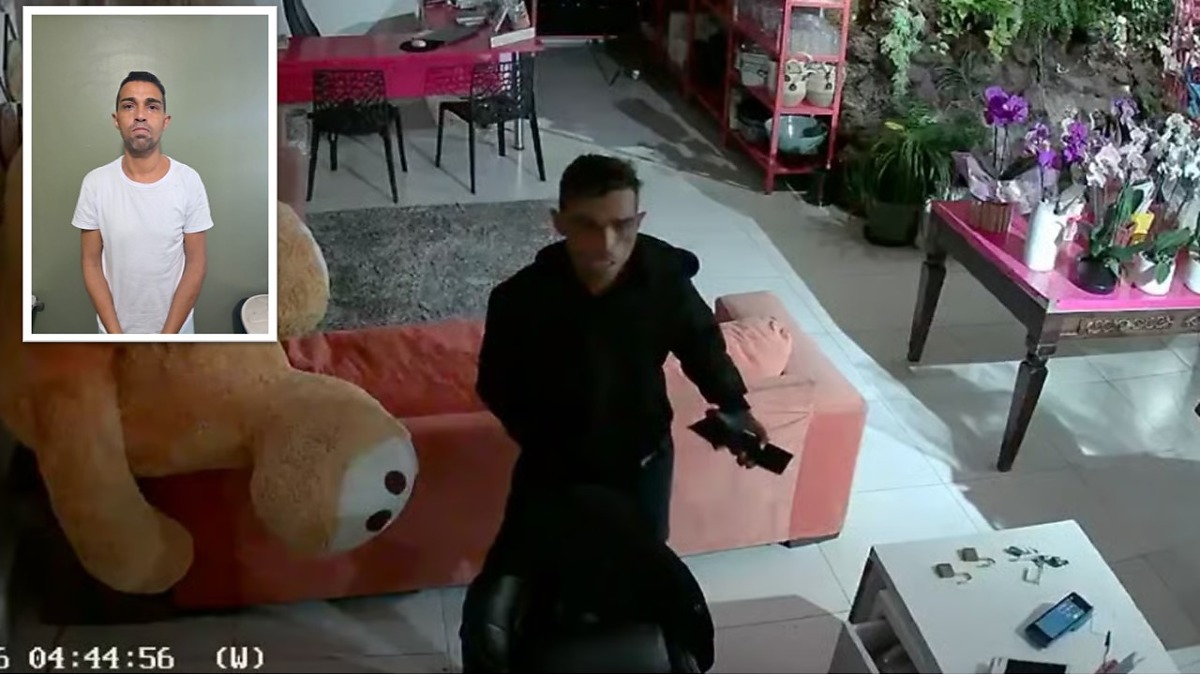 Ladrão é preso após invadir floricultura e render guarda em Cuiabá