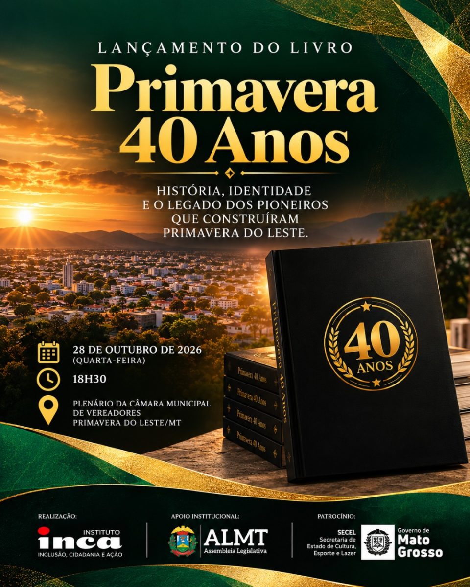 Livro em Primavera do Leste eterniza os 40 anos de pioneirismo