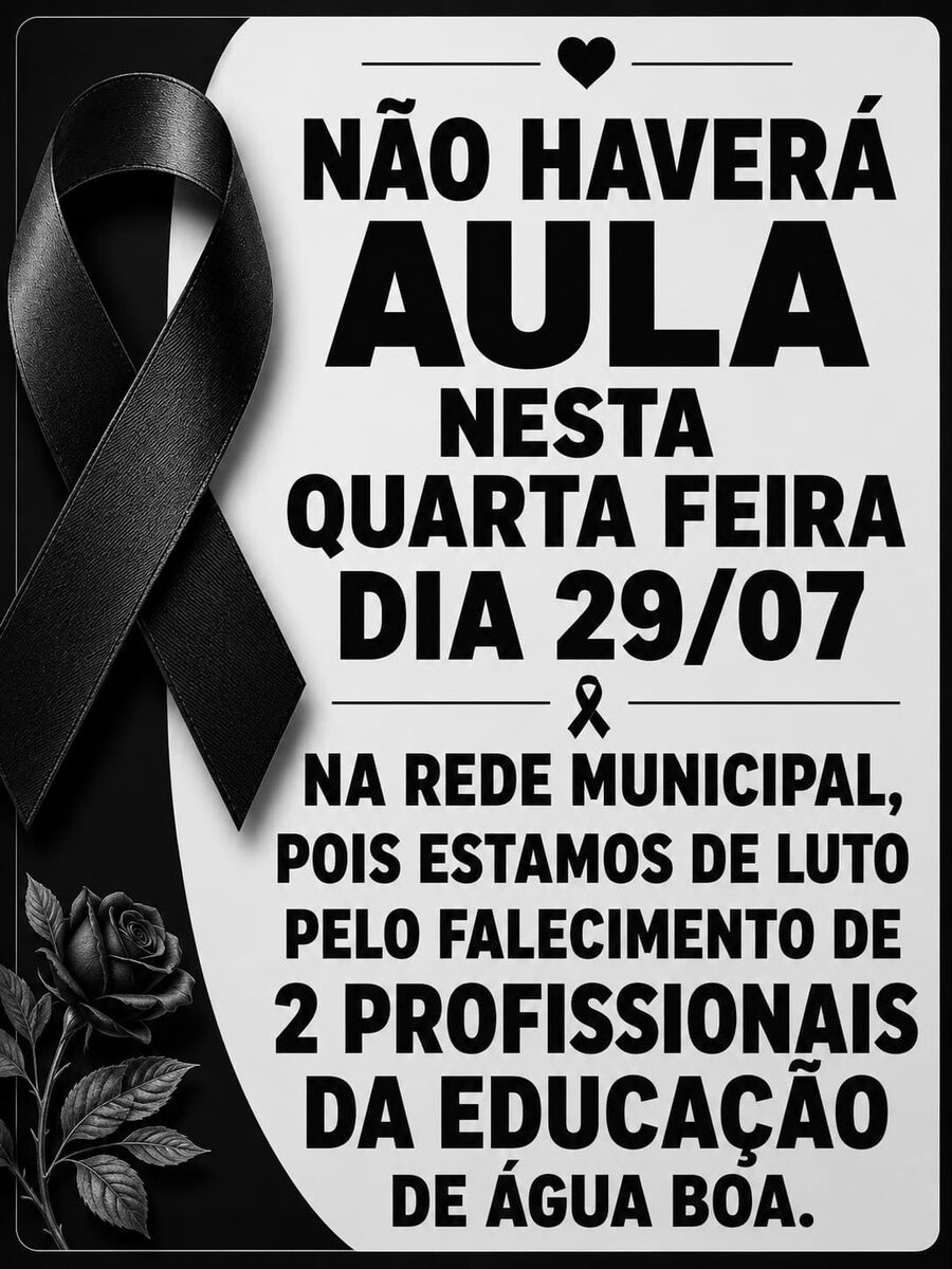 Luto cancela aulas na rede municipal em Confresa