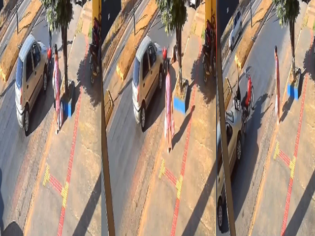 Motociclista é atingida em Sorriso após parar para idosa na faixa
