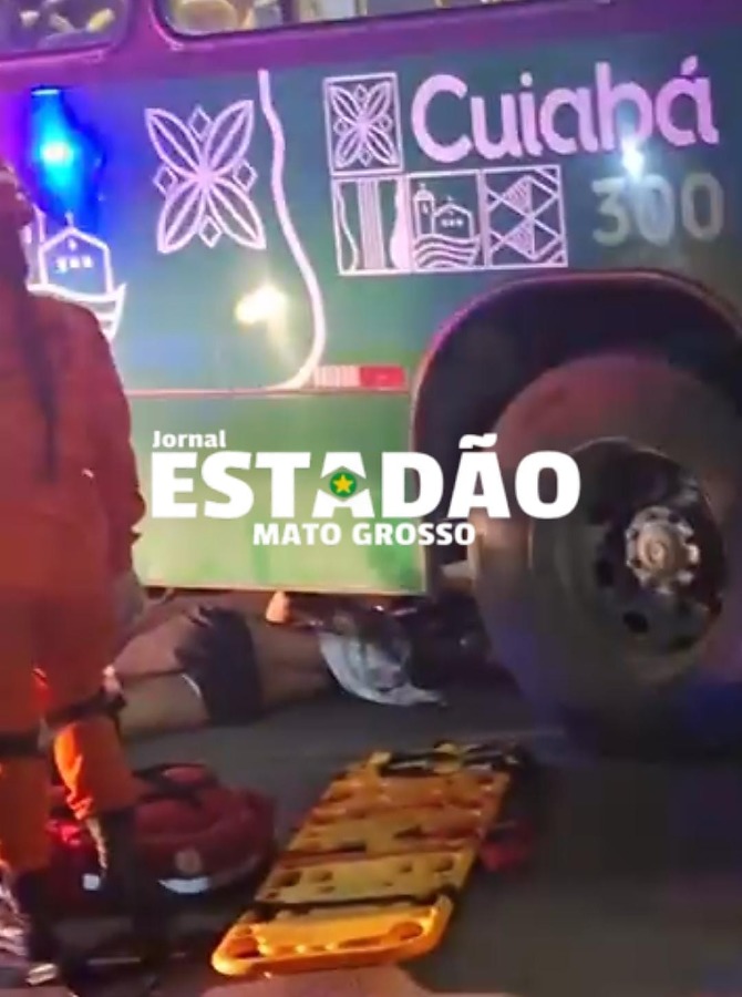 Motociclista morre em batida com ônibus em Cuiabá