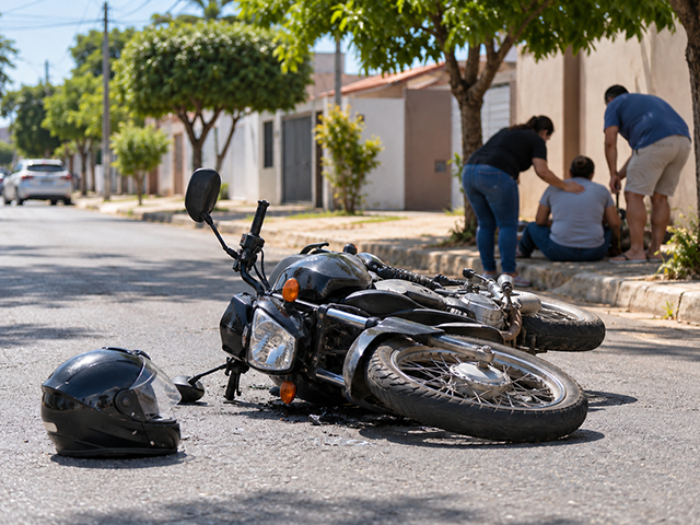 Motociclista sofre amnésia e queda após batida em Sorriso
