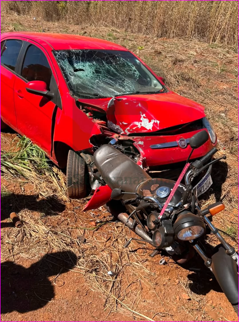 Motociclista sofre grave acidente na MT-020 em Canarana