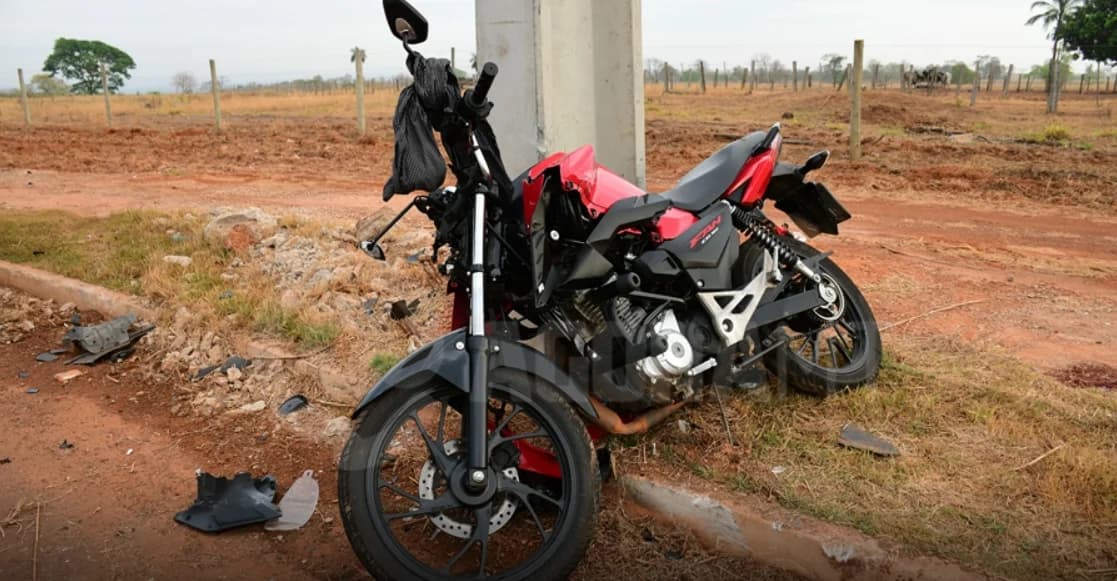 Motociclista sofre lesão grave na cabeça após colisão em Rondonópolis