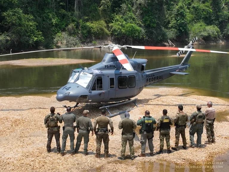 Operação da PF destrói maquinário de garimpo ilegal em Mato Grosso