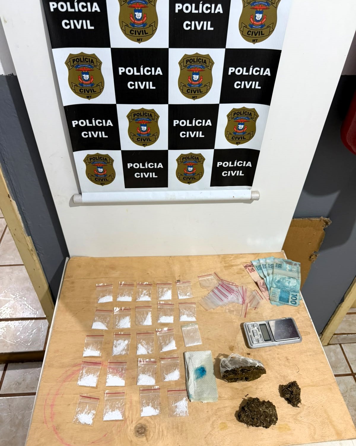 Operação policial desmantela ponto de tráfico em Canarana