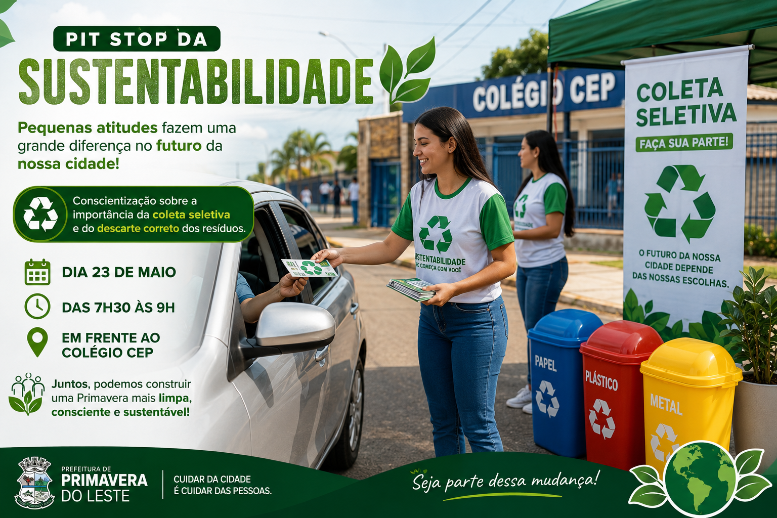 Pit Stop da Sustentabilidade mobiliza Primavera do Leste