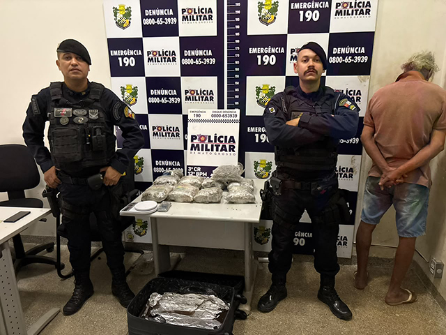 PM apreende 6 kg de drogas e prende homem em Sorriso