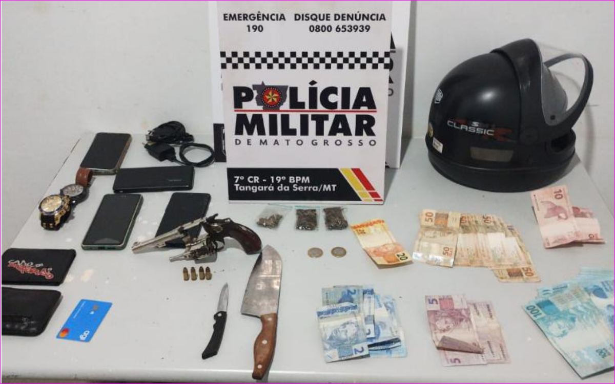 PM resgata vítimas de sequestro e tortura em Tangará da Serra; suspeitos são presos em flagrante