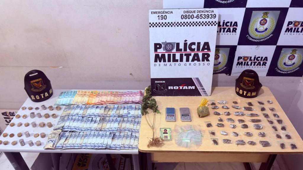 Polícia Militar prende cinco suspeitos por tráfico de drogas em bairros de Cuiabá