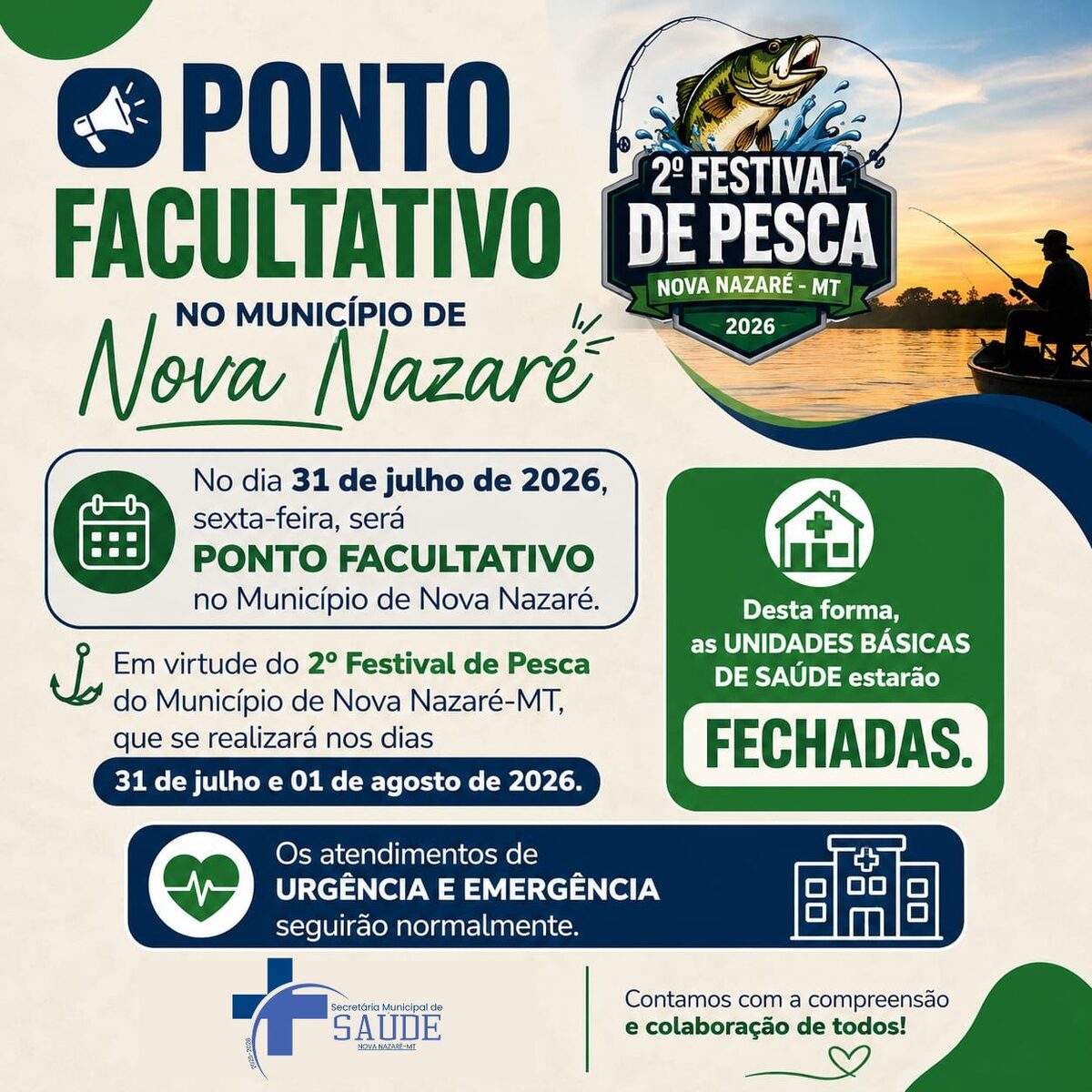 Ponto facultativo decretado em Nova Nazaré para festival em MT