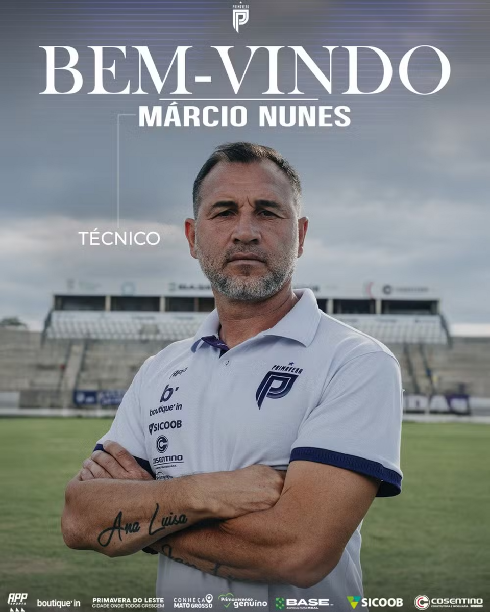 Primavera anuncia Márcio Nunes para Série D