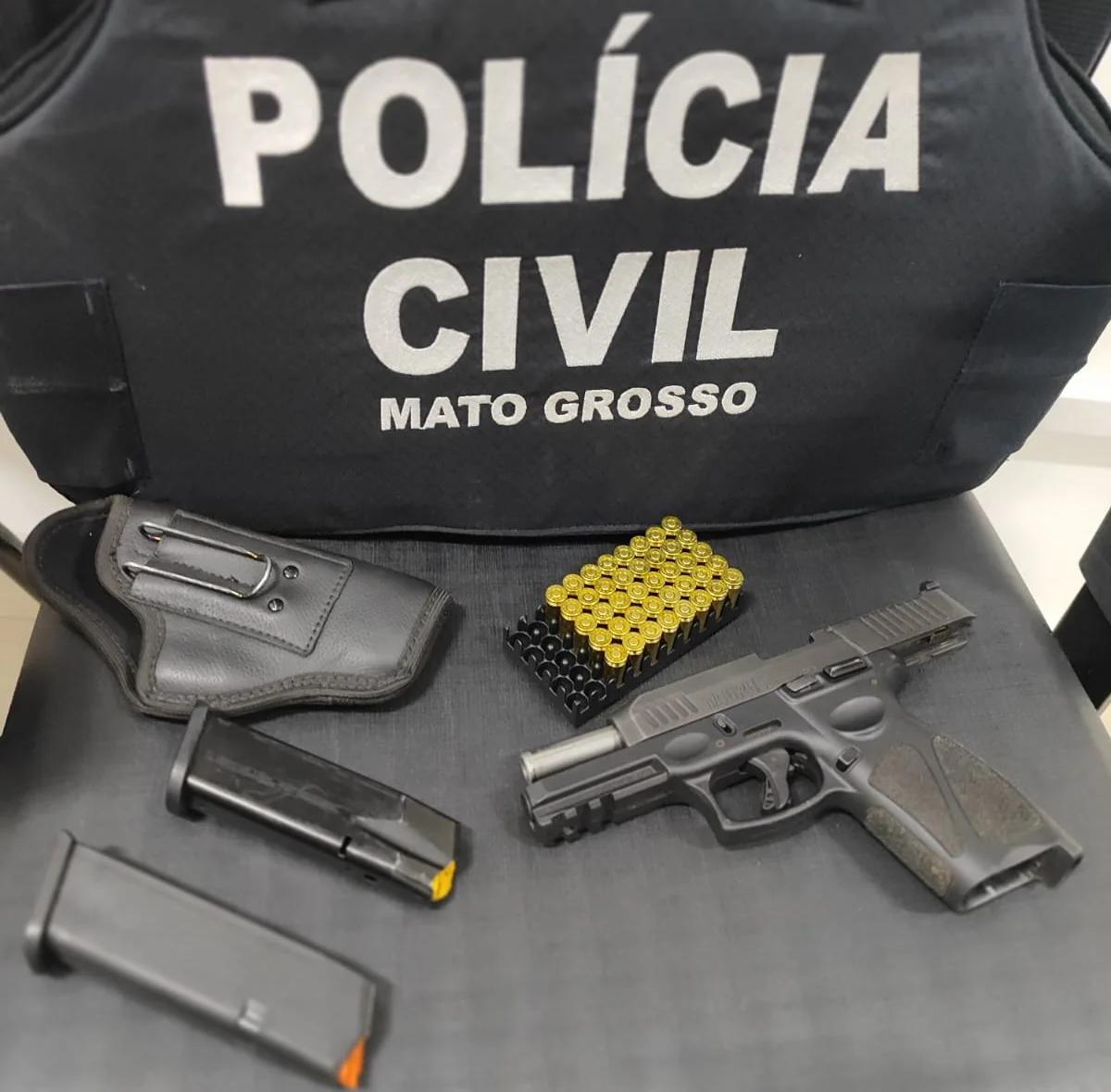 Prisão e apreensão de armas em operação contra suspeito em MT