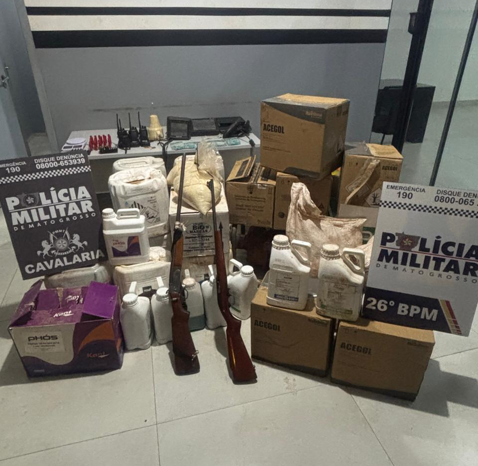 Quadrilha de roubo de defensivos é presa em Nova Mutum